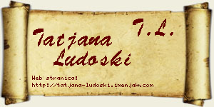Tatjana Ludoški vizit kartica